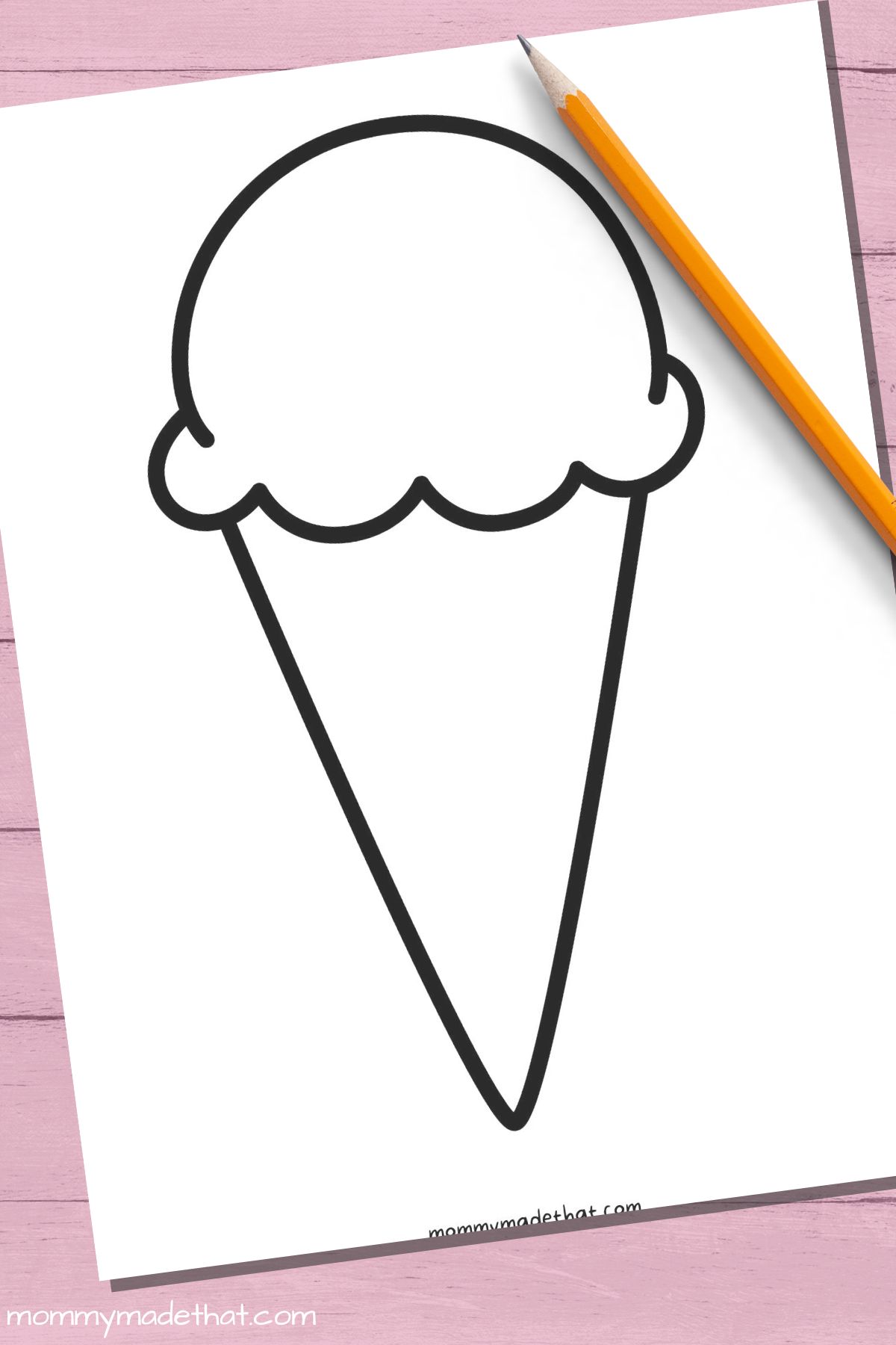 ice cream cone template