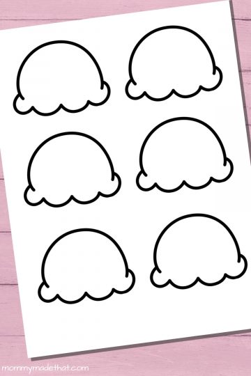 Fun Ice Cream Cone Templates for Crafts &amp; Coloring