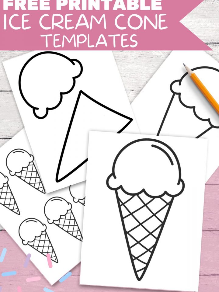 ice cream cone templates