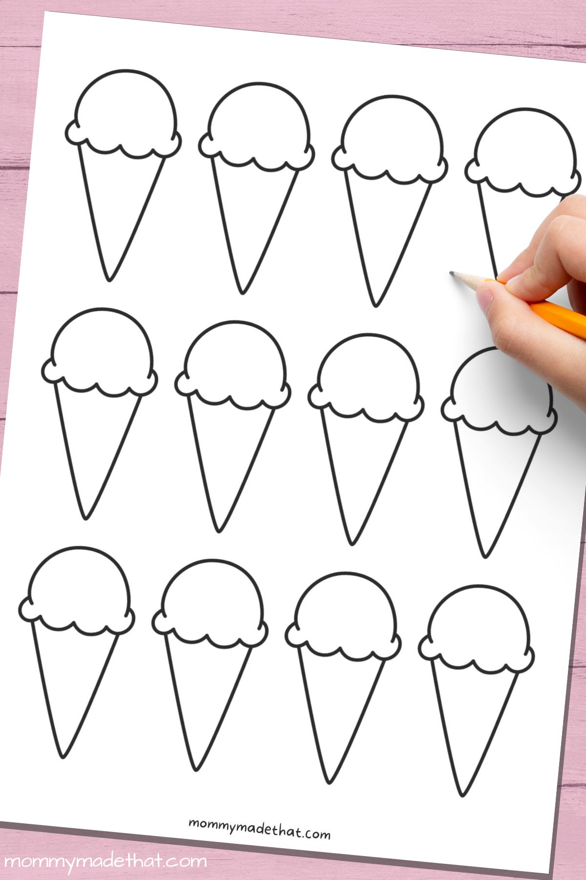 ice cream printable