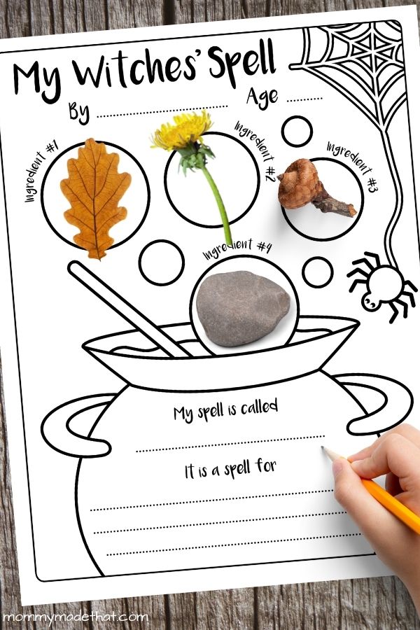 Free Halloween Spell Printable for Kids
