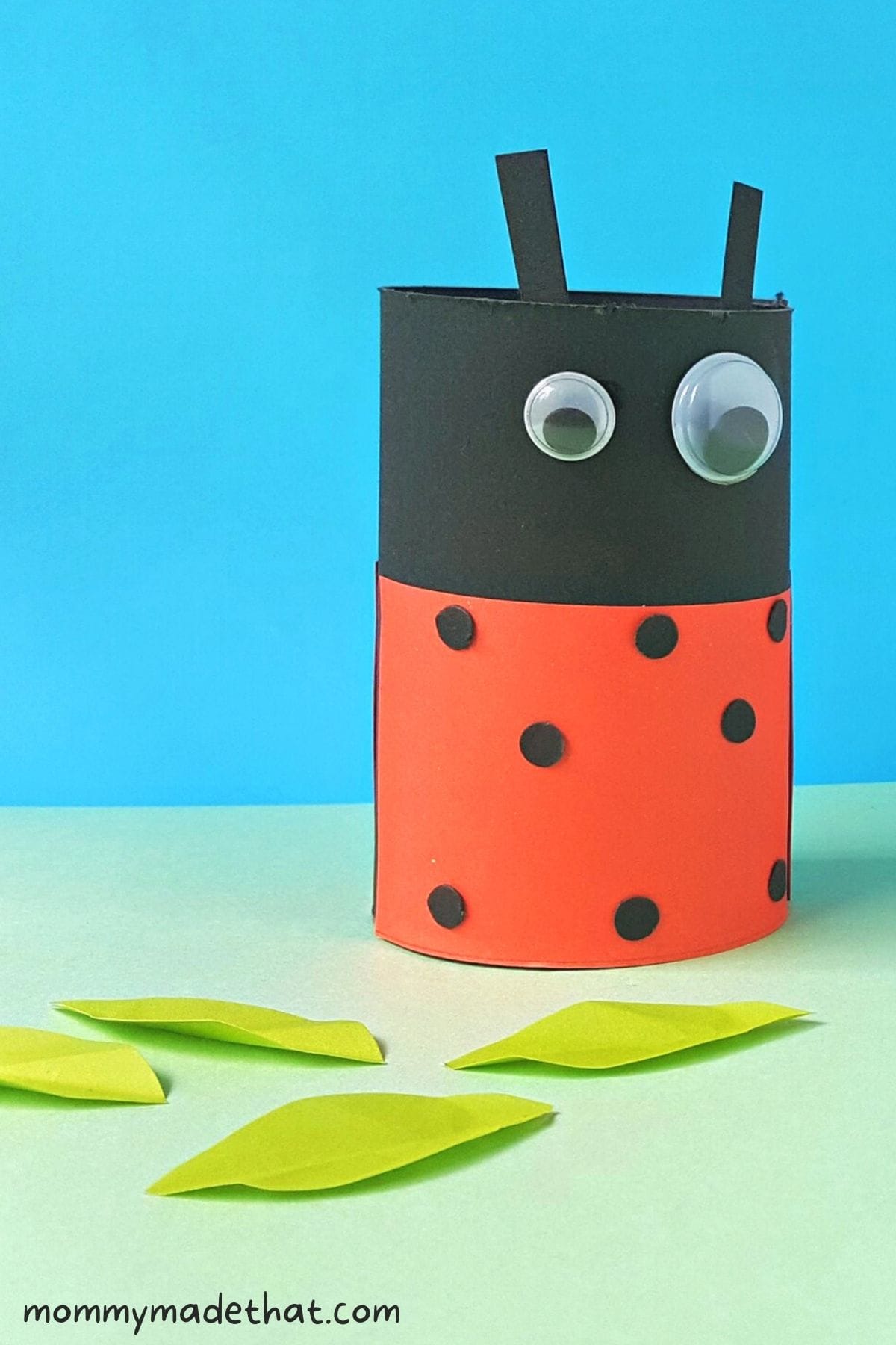 ladybug toilet paper roll craft for preschoolers