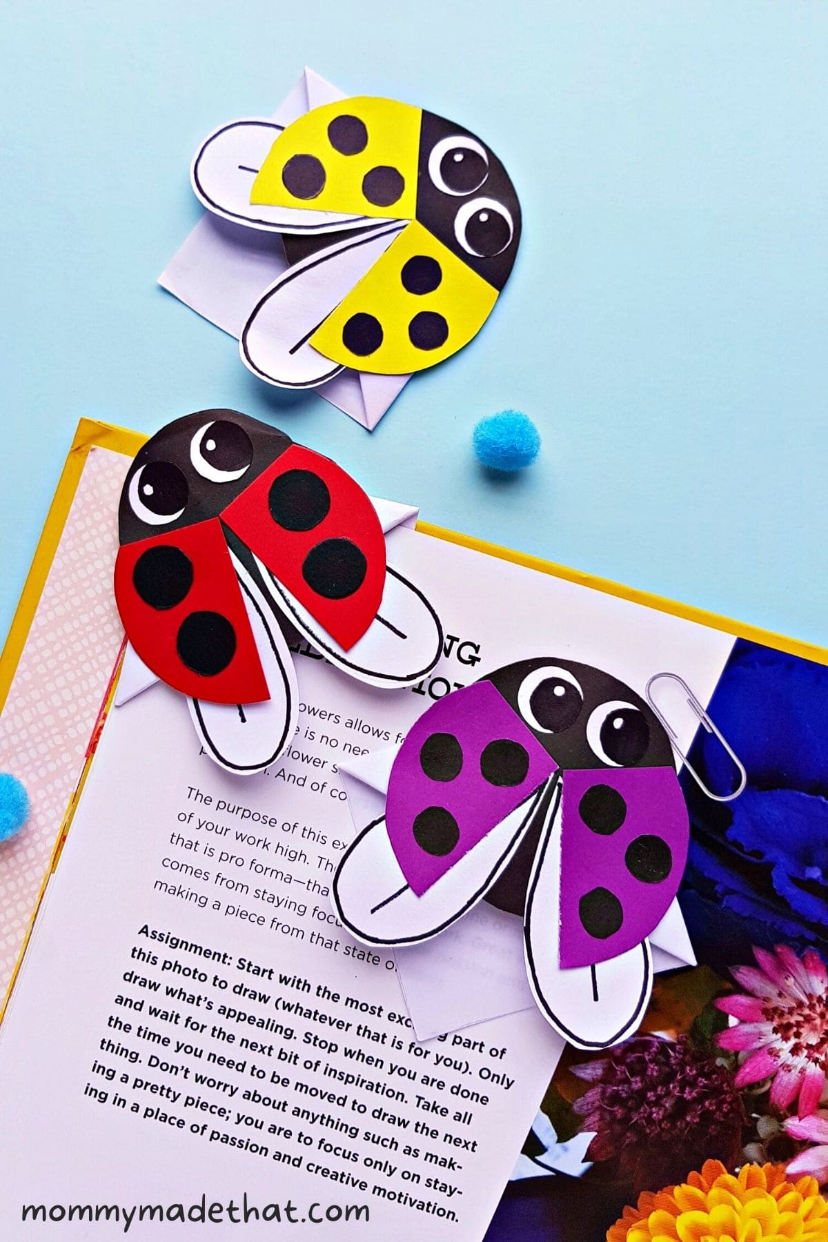 ladybug bookmark craft