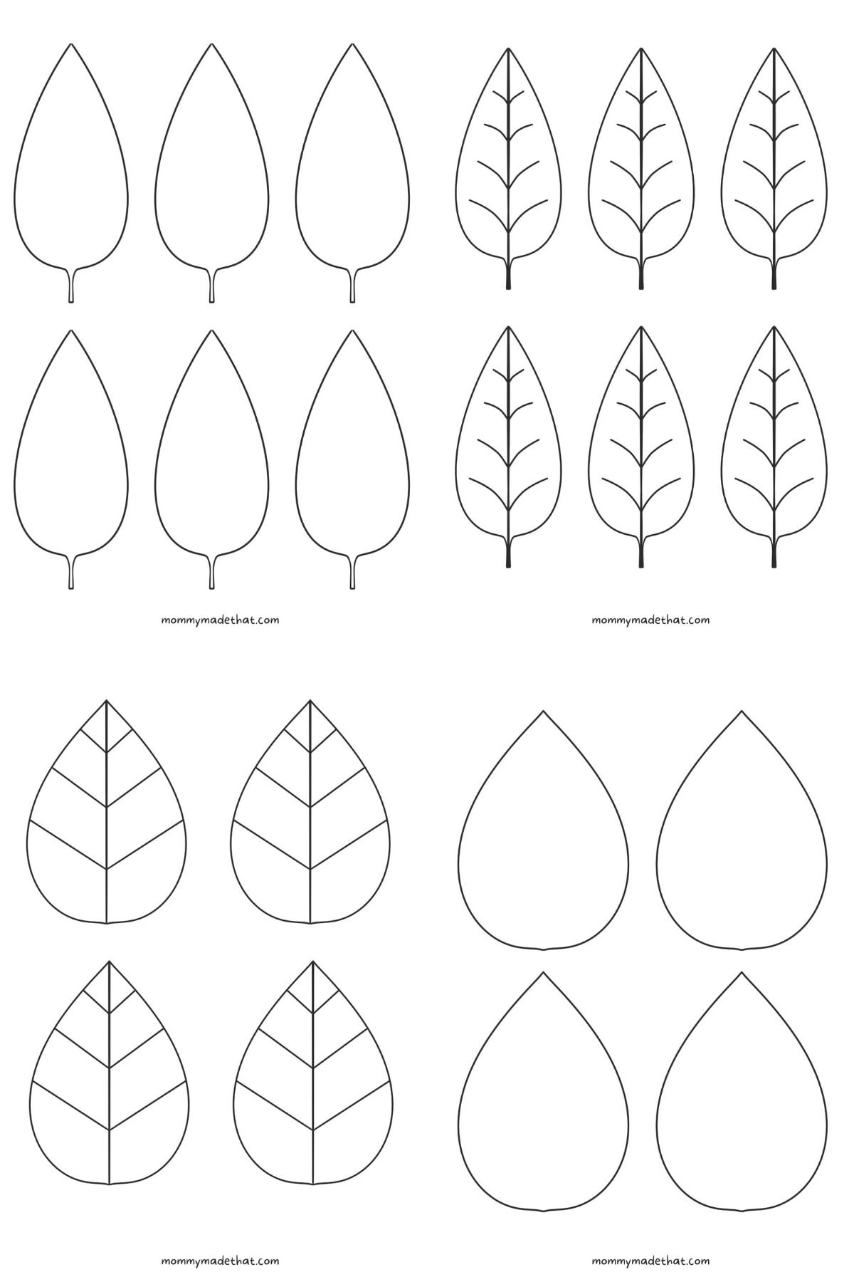 blank leaf template