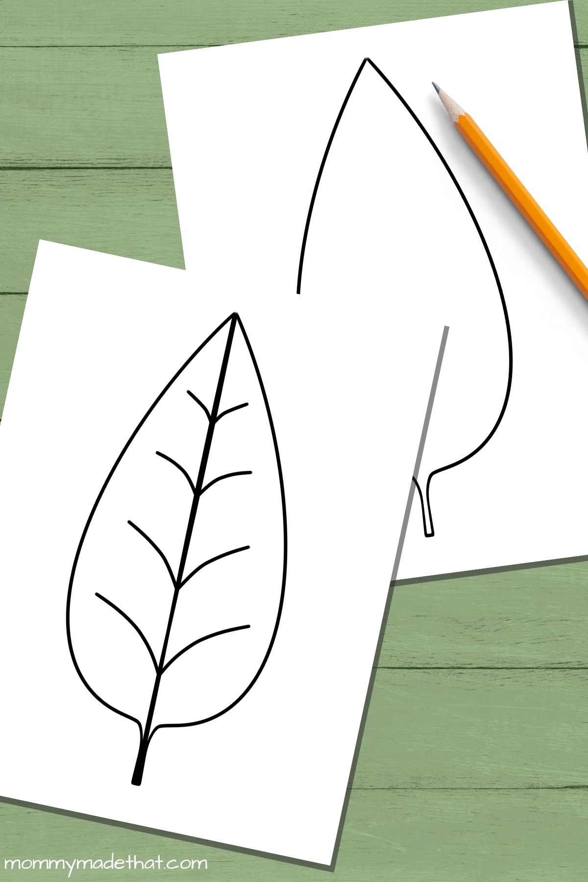 leaf outline printable