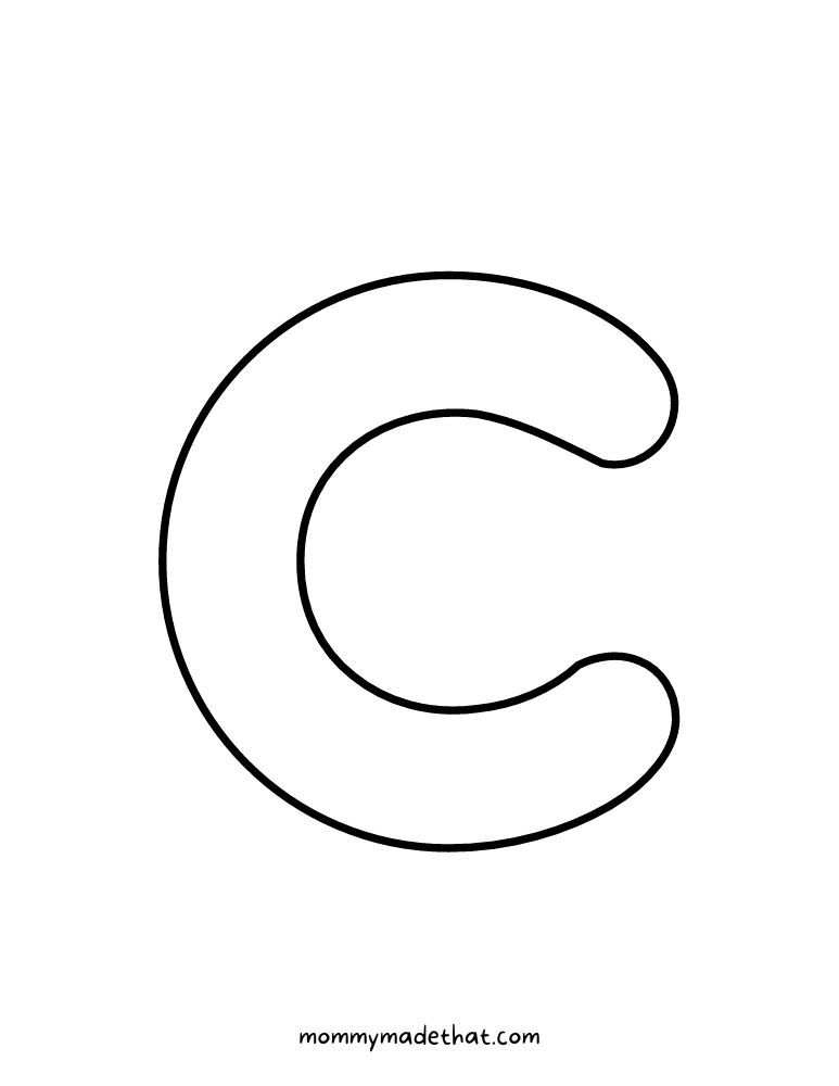 printable letter c