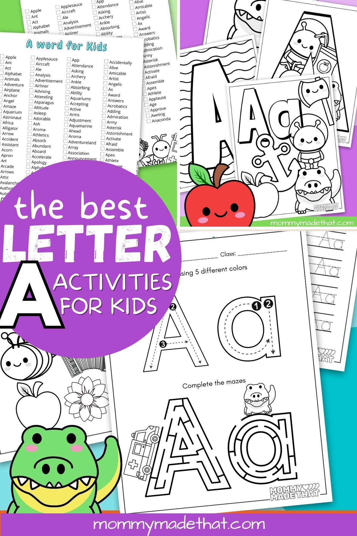 letter a activities
