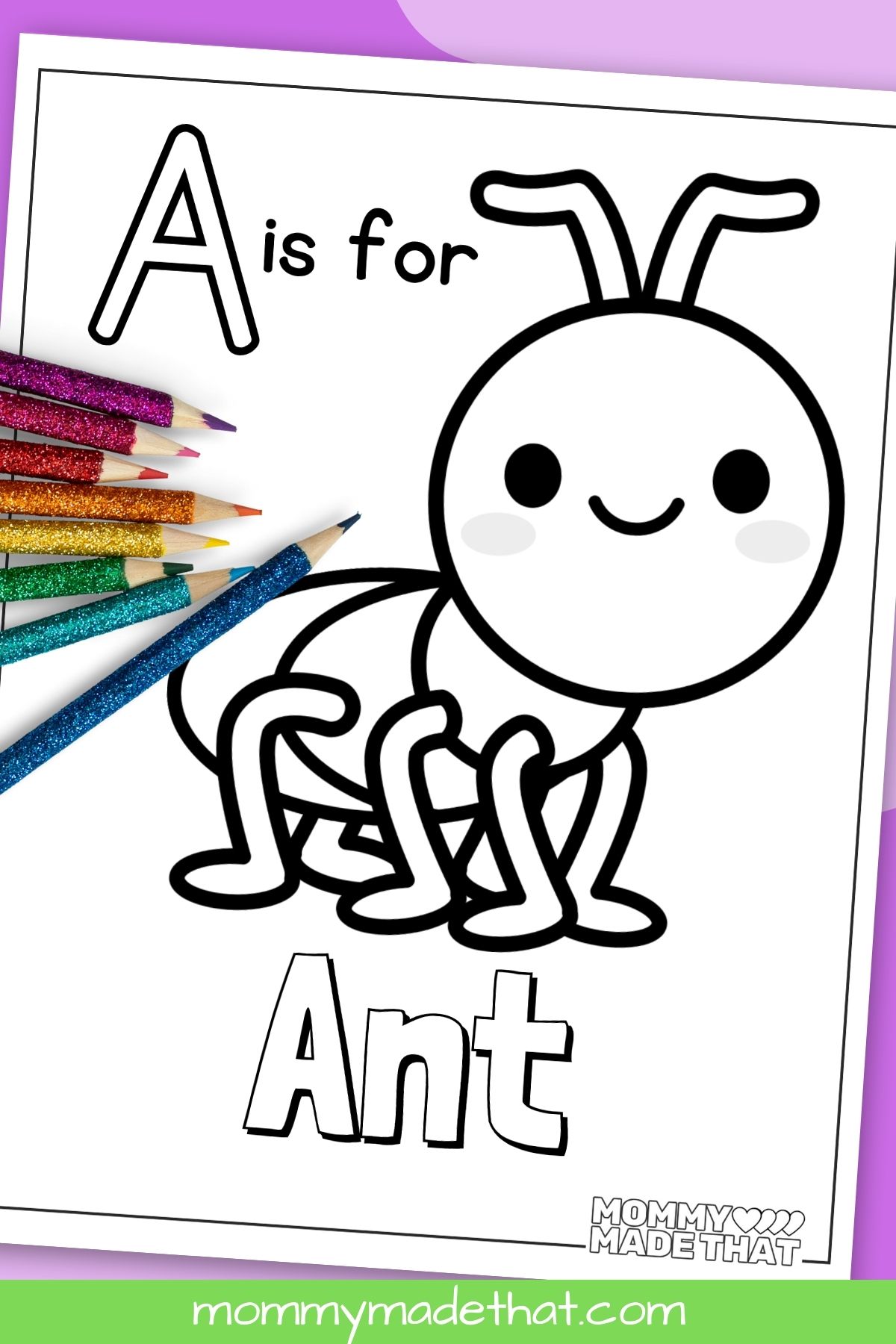 letter a coloring pages