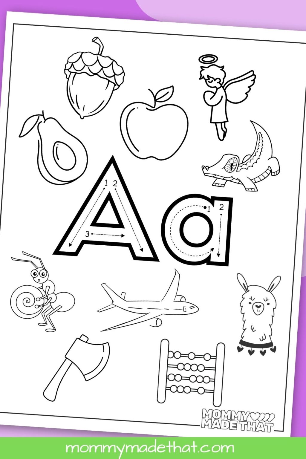 16 Letter A Coloring Pages (Tons of Free Printables!)