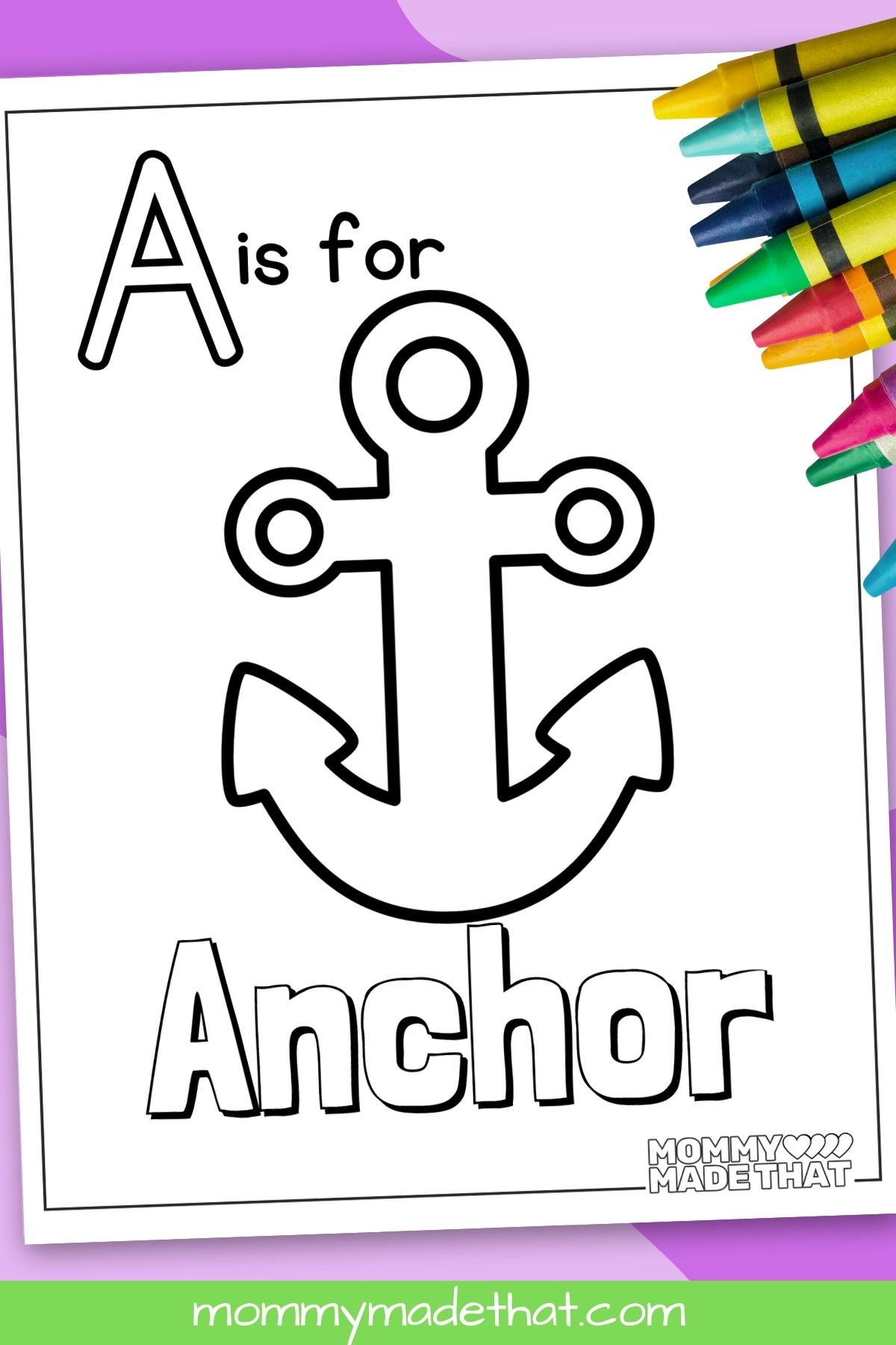 letter a coloring pages