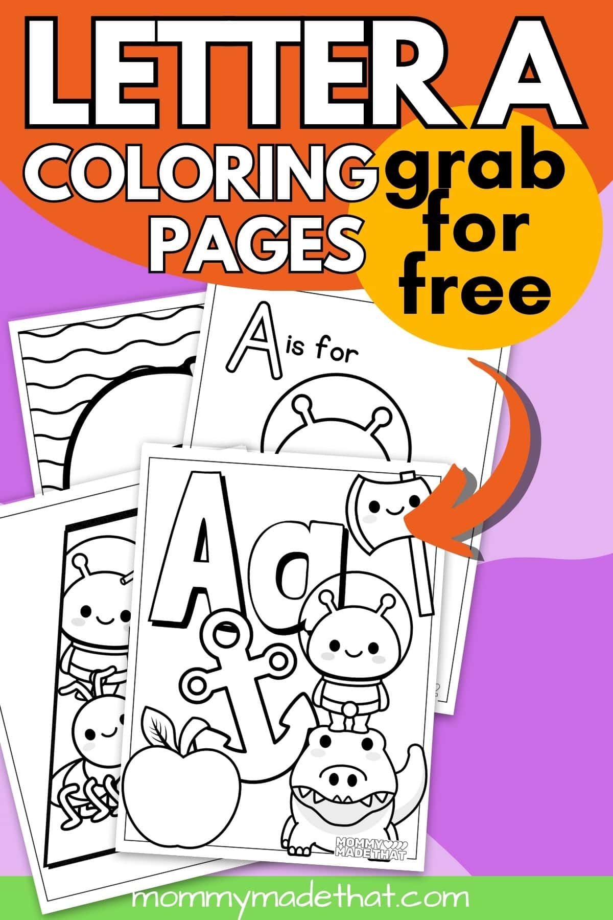 letter a coloring pages worksheets for preschoolers