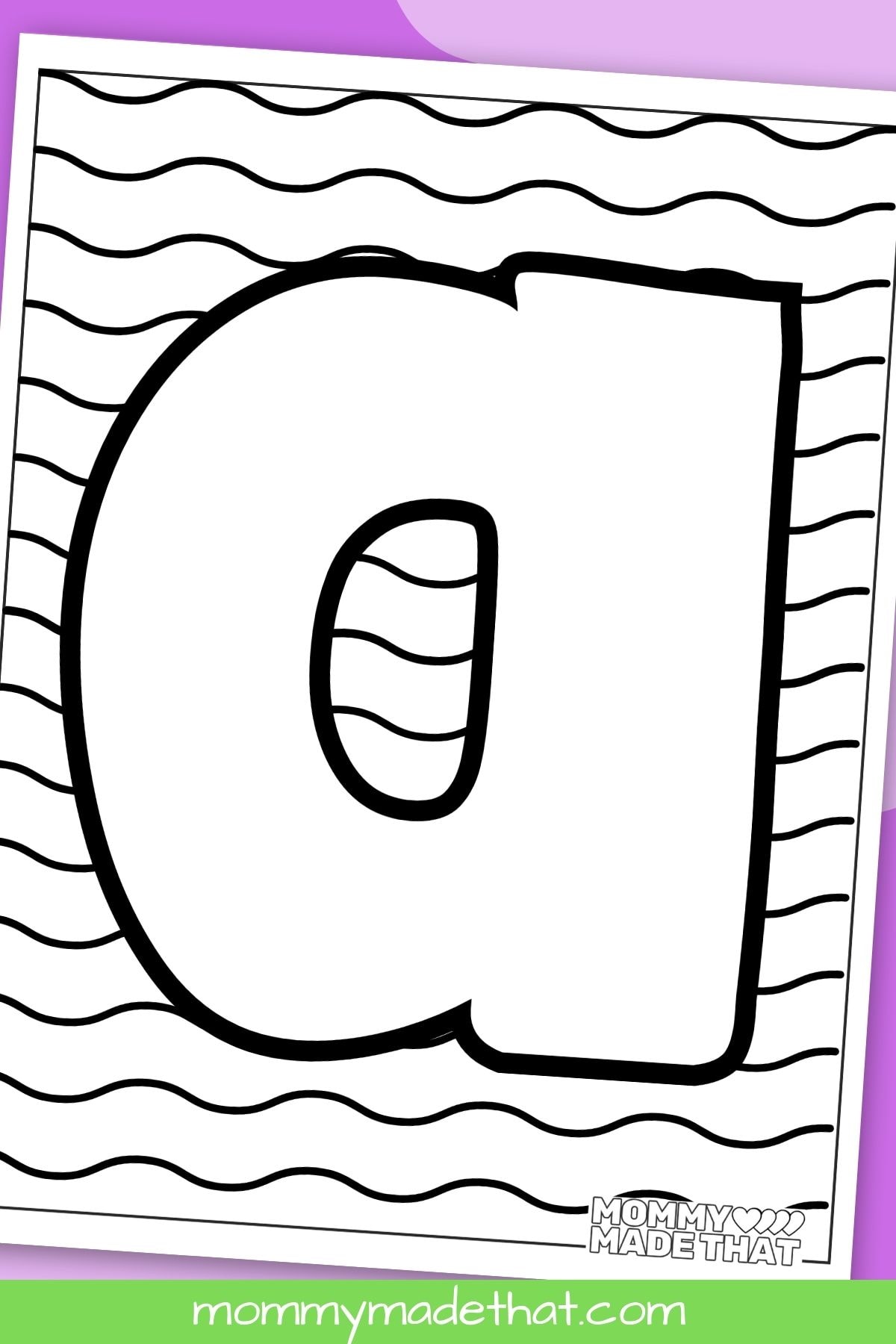 letter a coloring sheets
