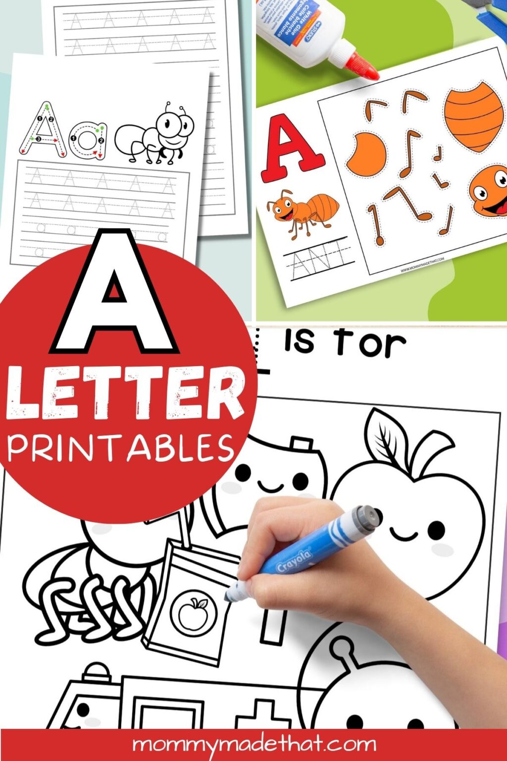 Letter A Tracing Worksheet (Free Printables)