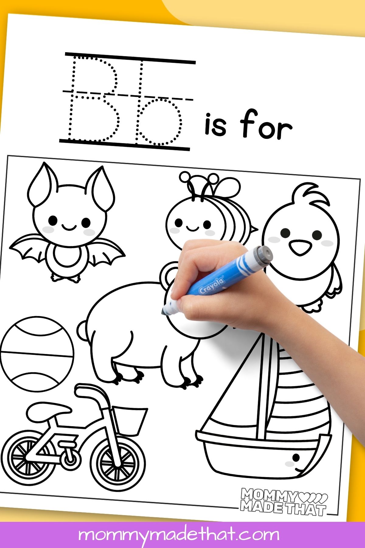 🖍️ Alphabet Lore Letter B - Printable Coloring Page for Free