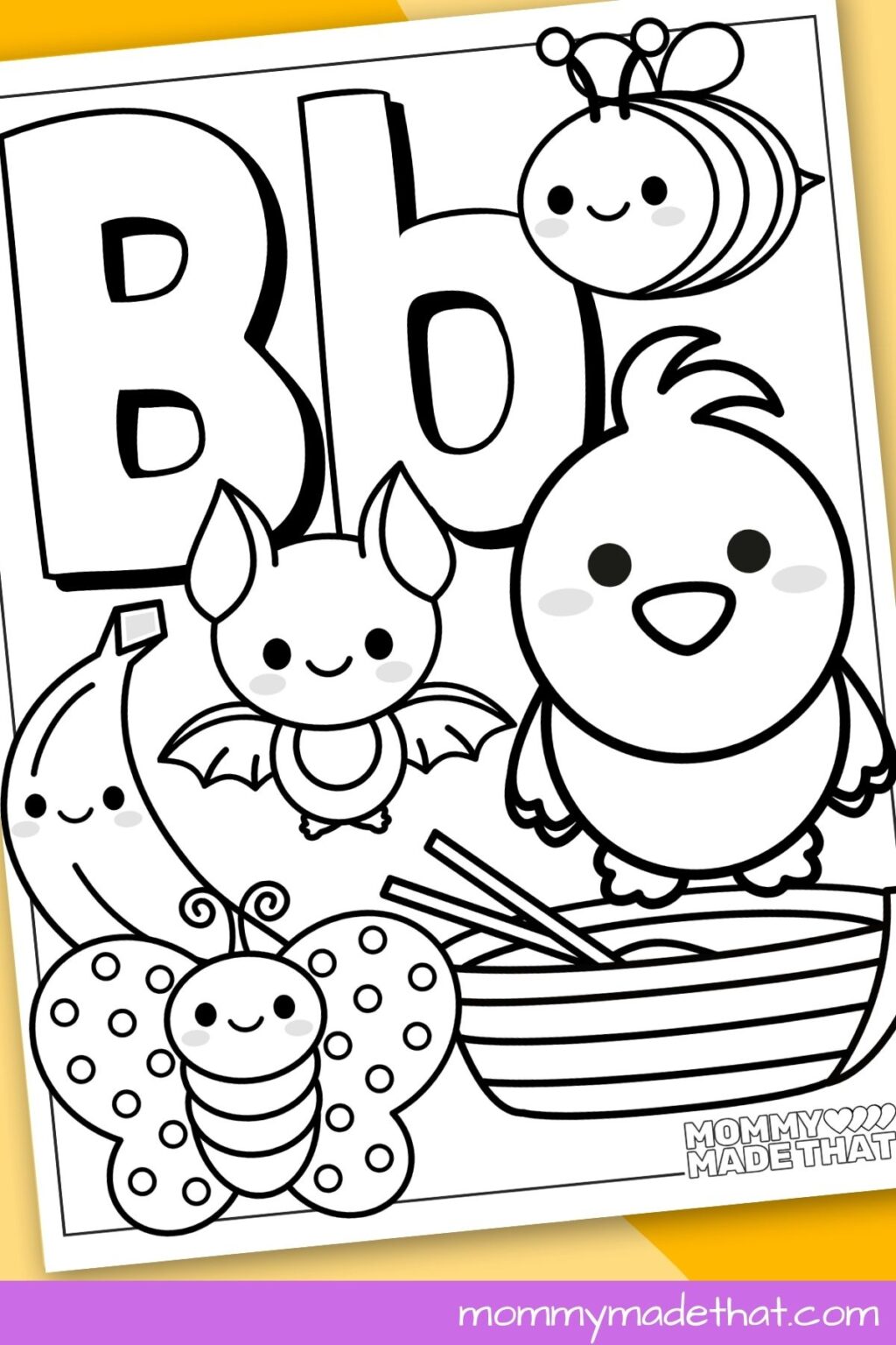 Letter B Coloring Pages (16 Free Printable Pages!)