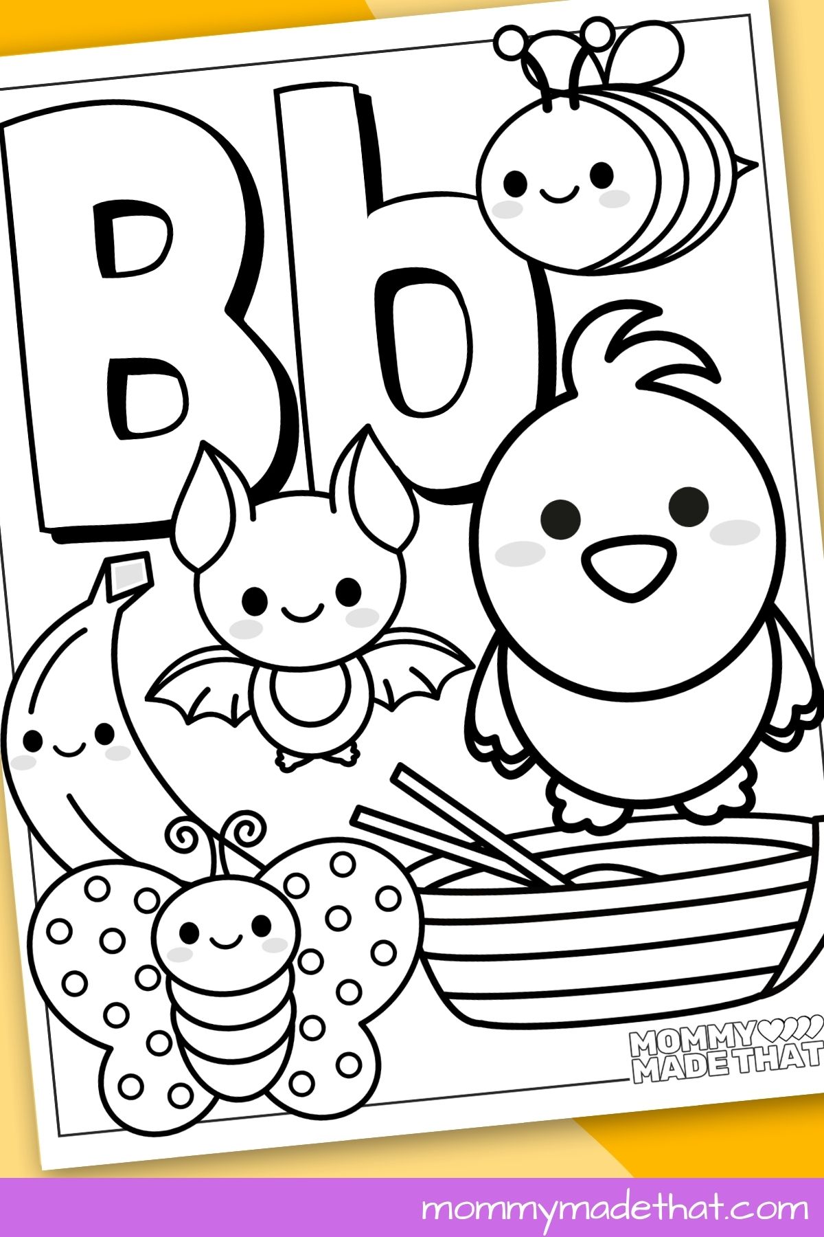 letter b coloring sheets