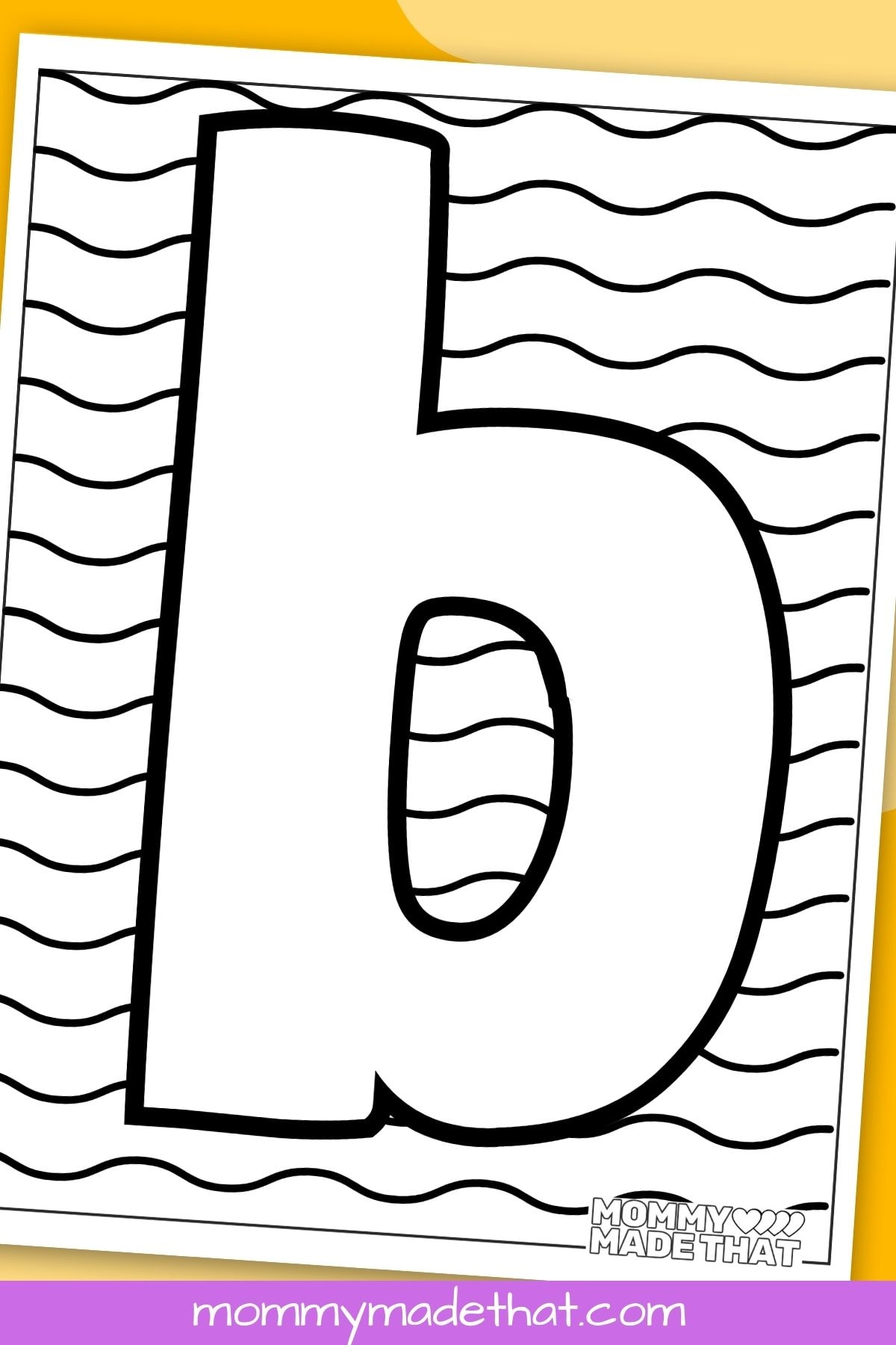 letter b coloring page