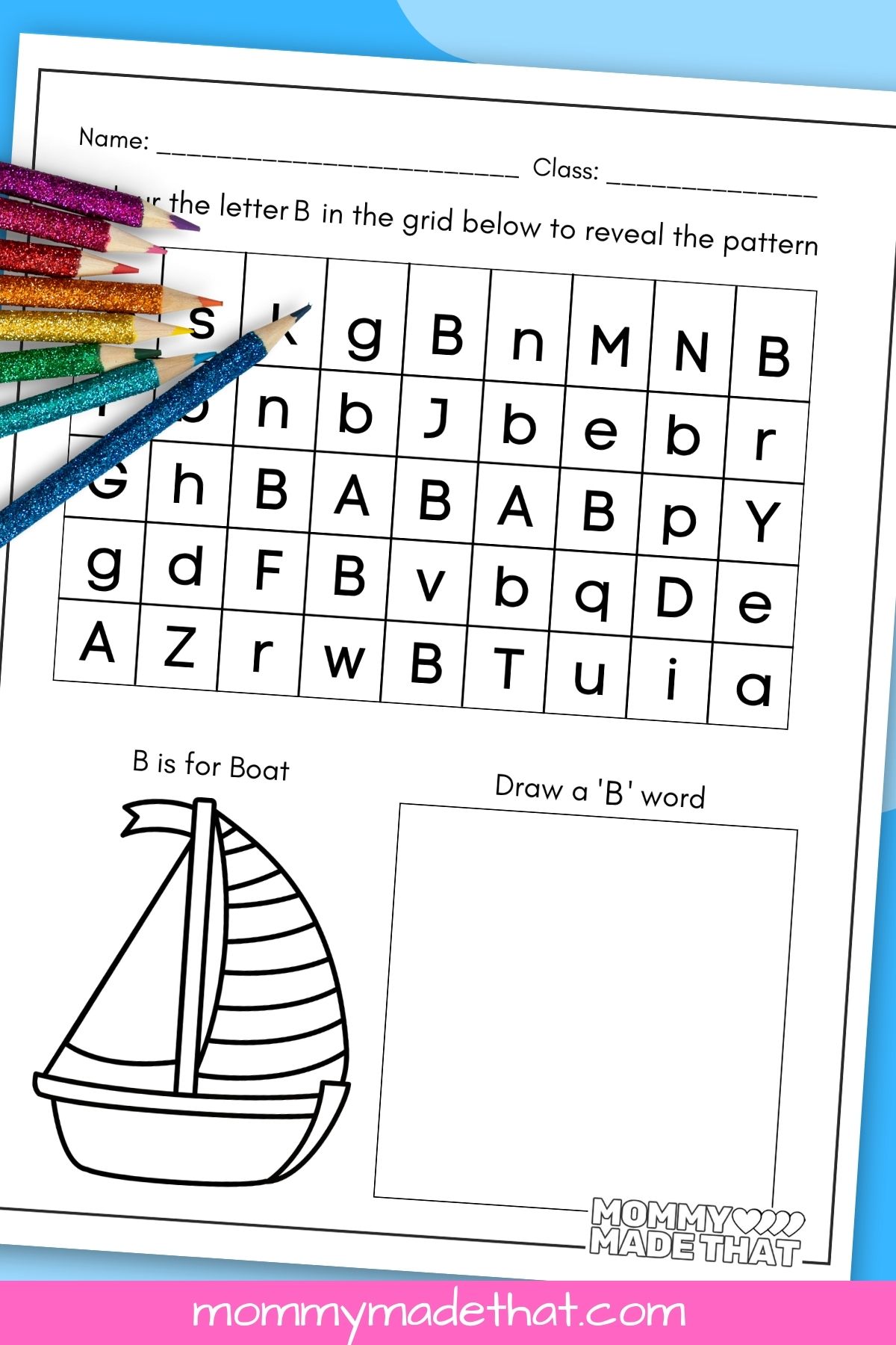 letter b worksheets letter identification