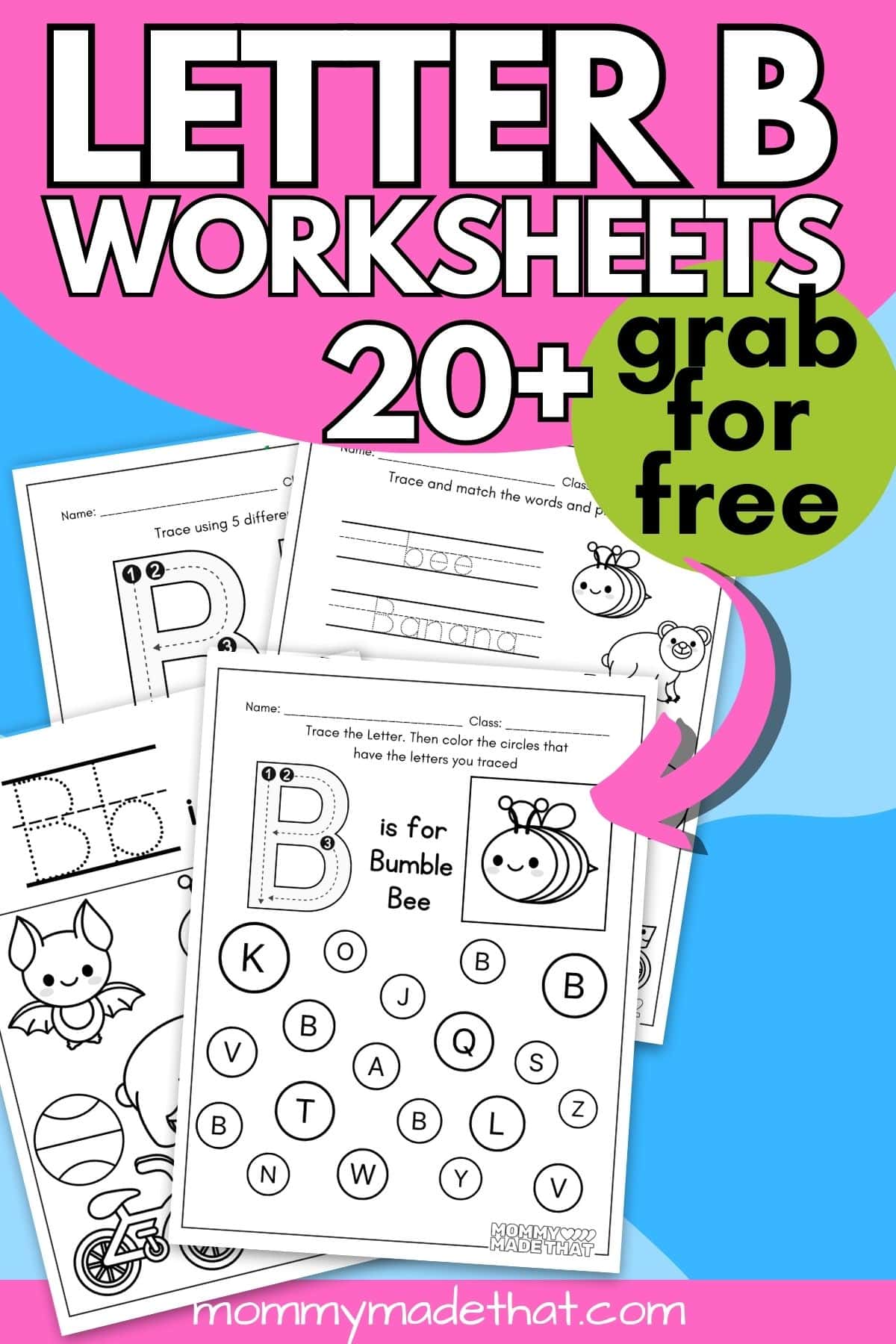 free printable letter b worksheets for kids