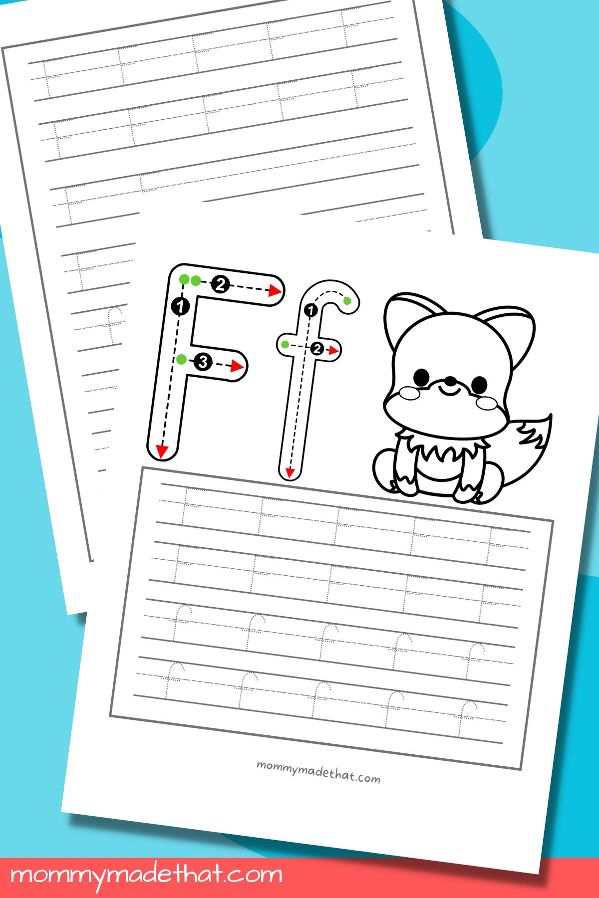 letter f tracing worksheets