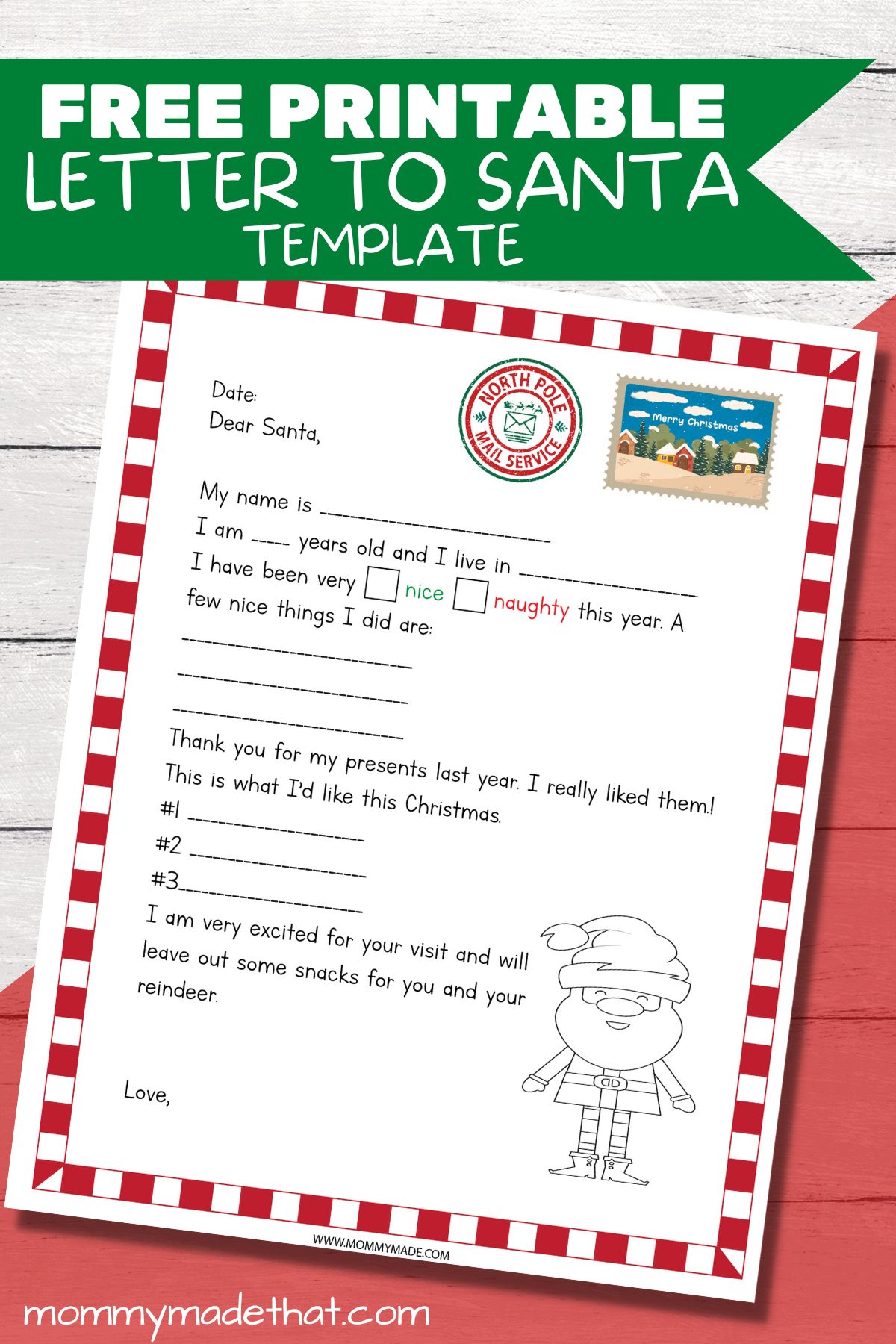 letter to santa printable