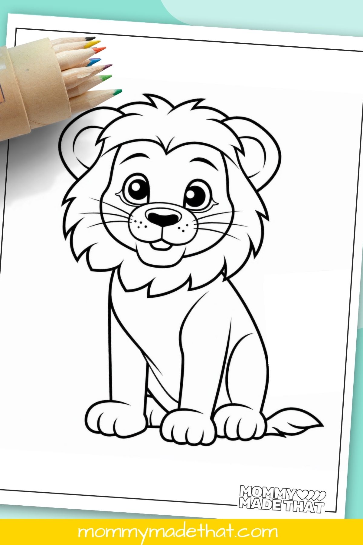 lion coloring page