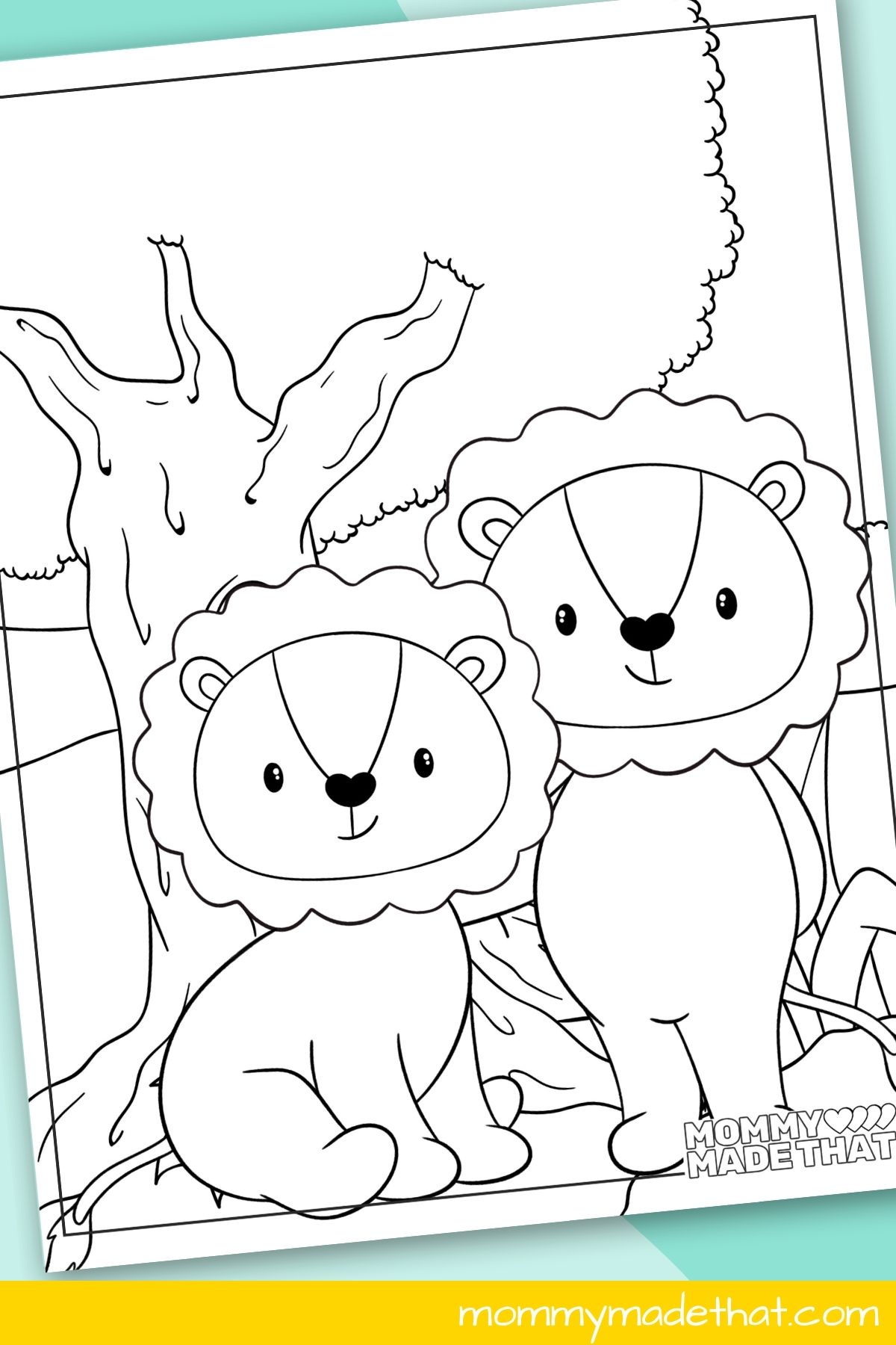 lion coloring sheet