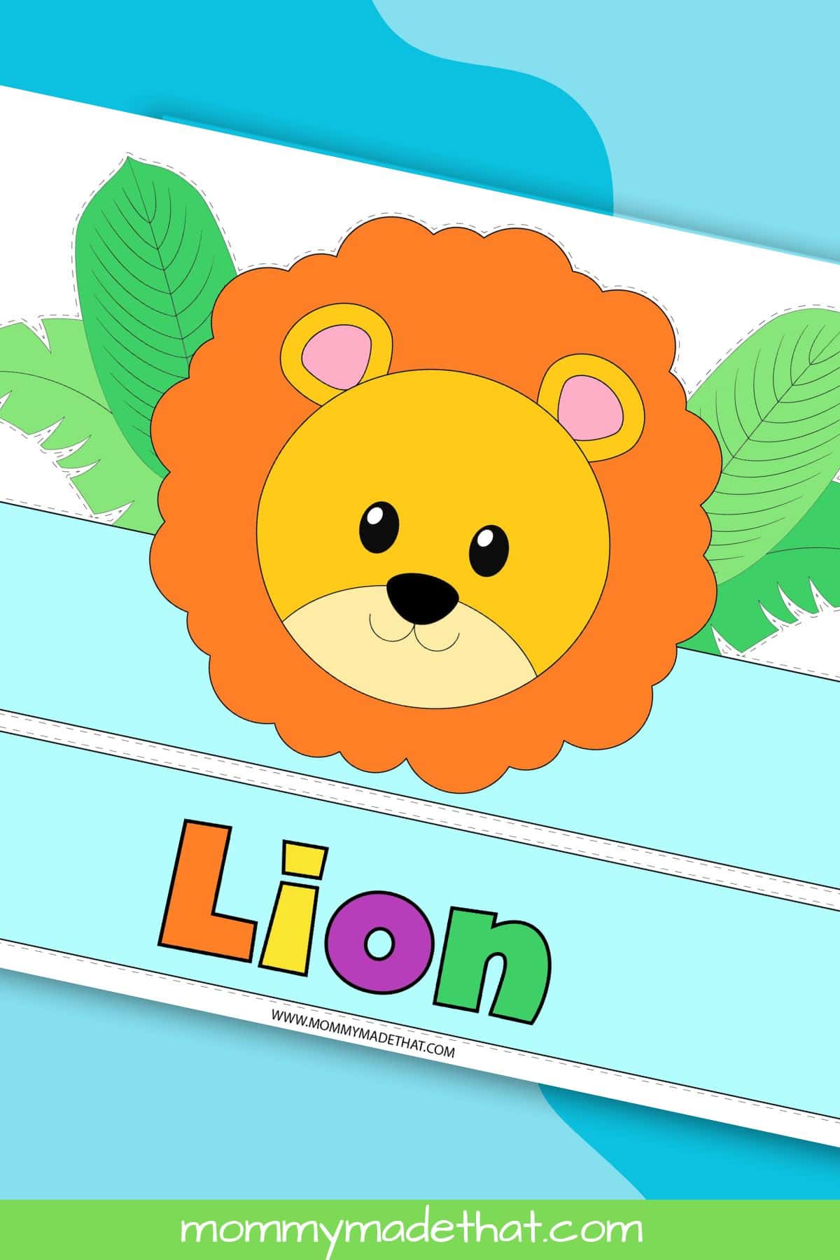 colorful lion crown for kids