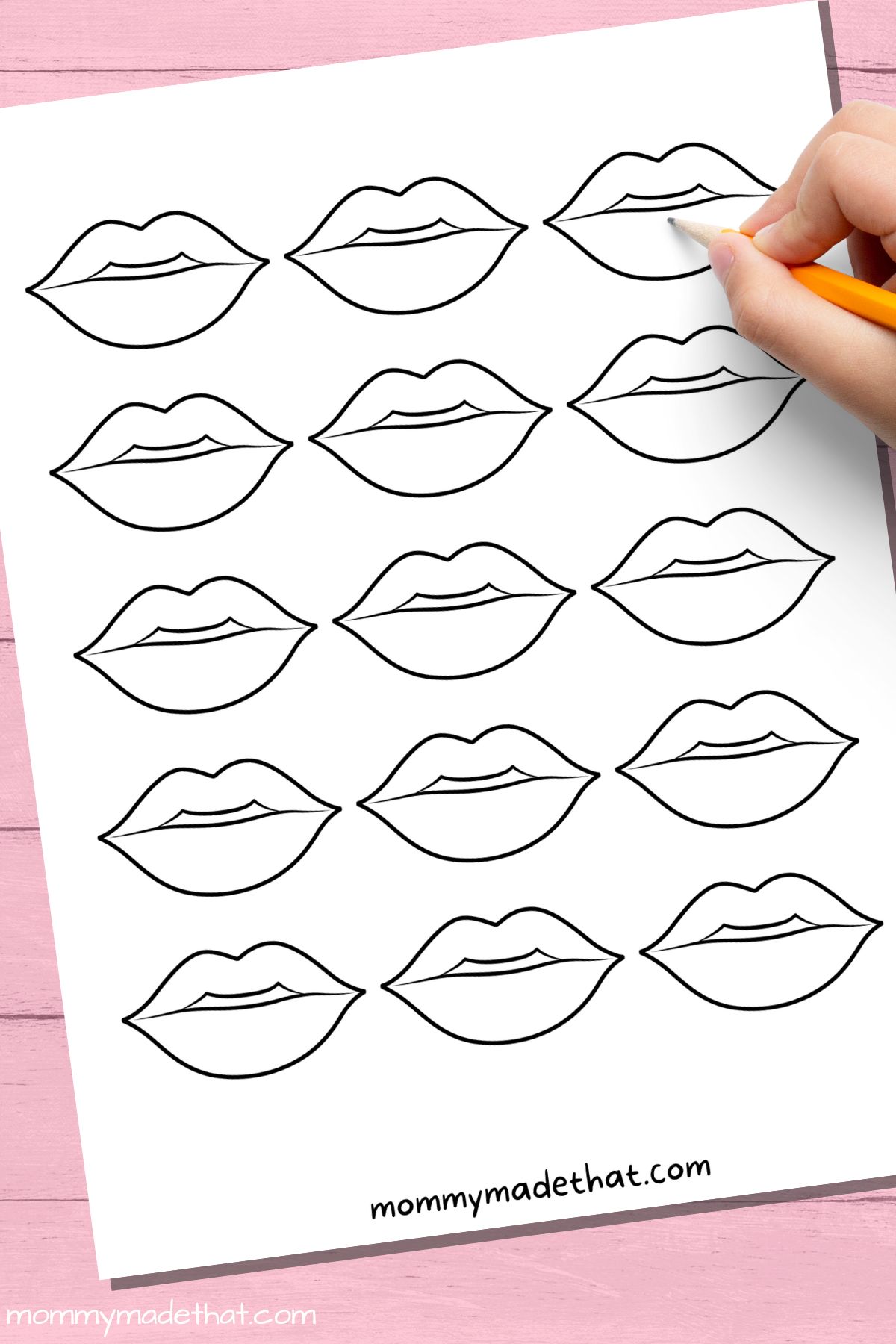 small lips template