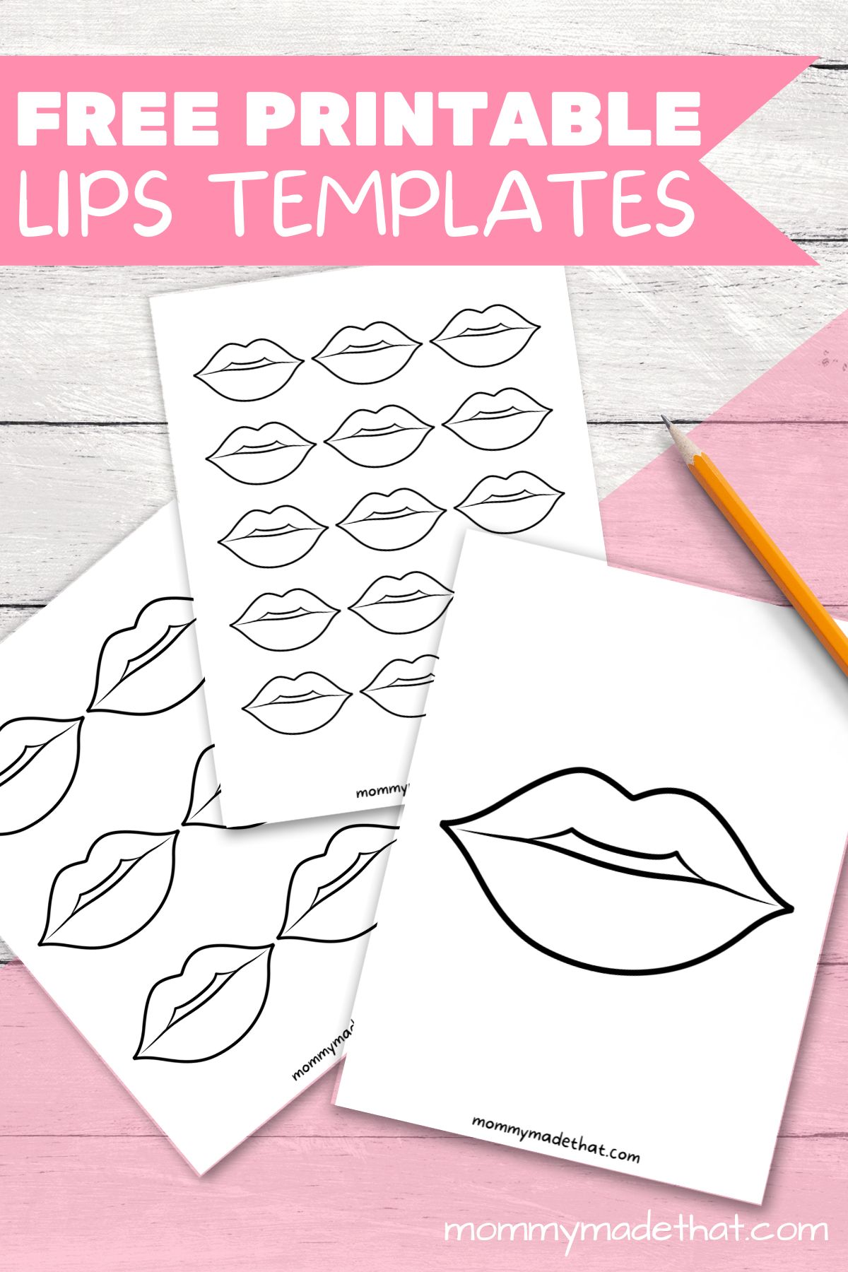 Lips Templates (Free Printable!)
