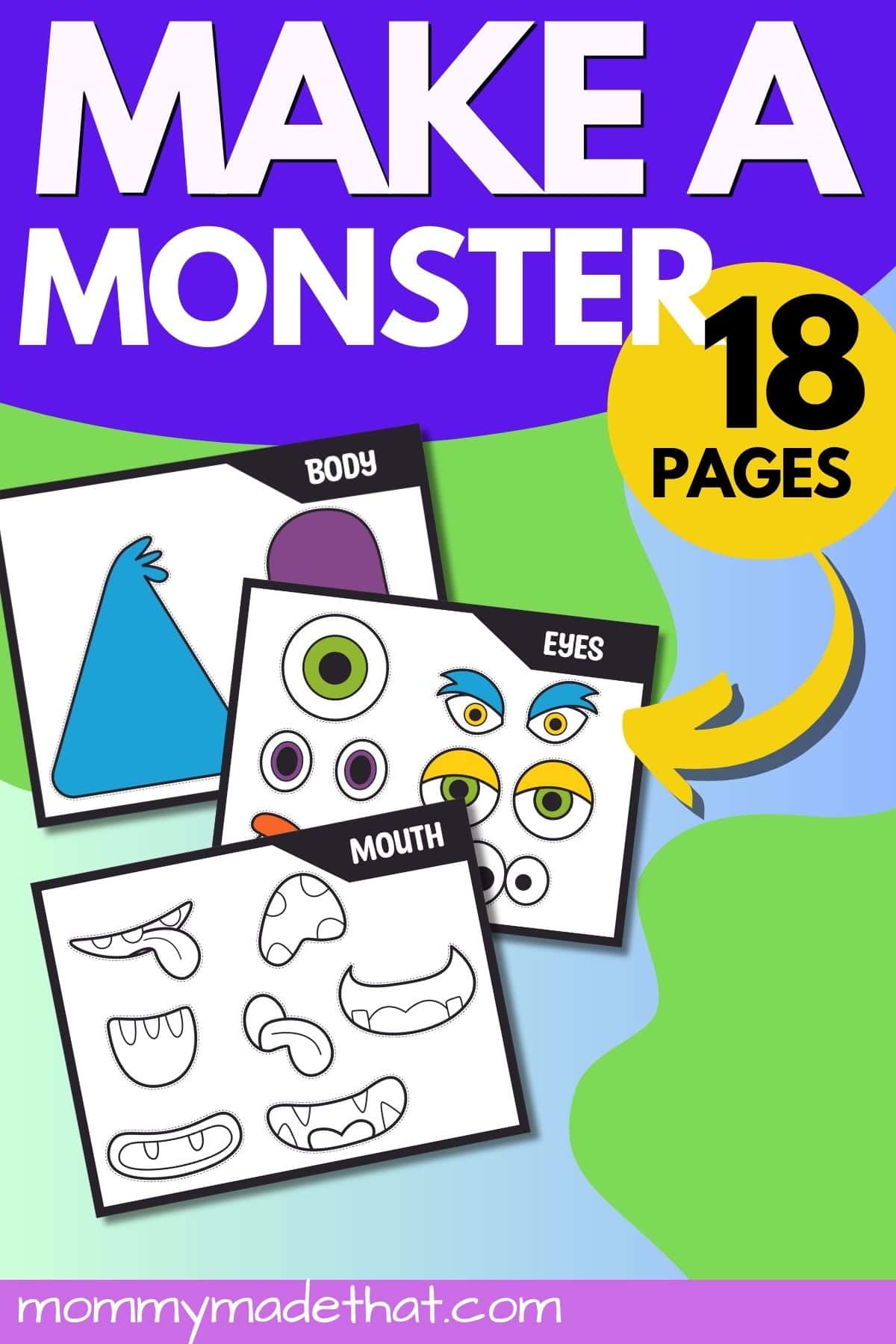 make a monster printable