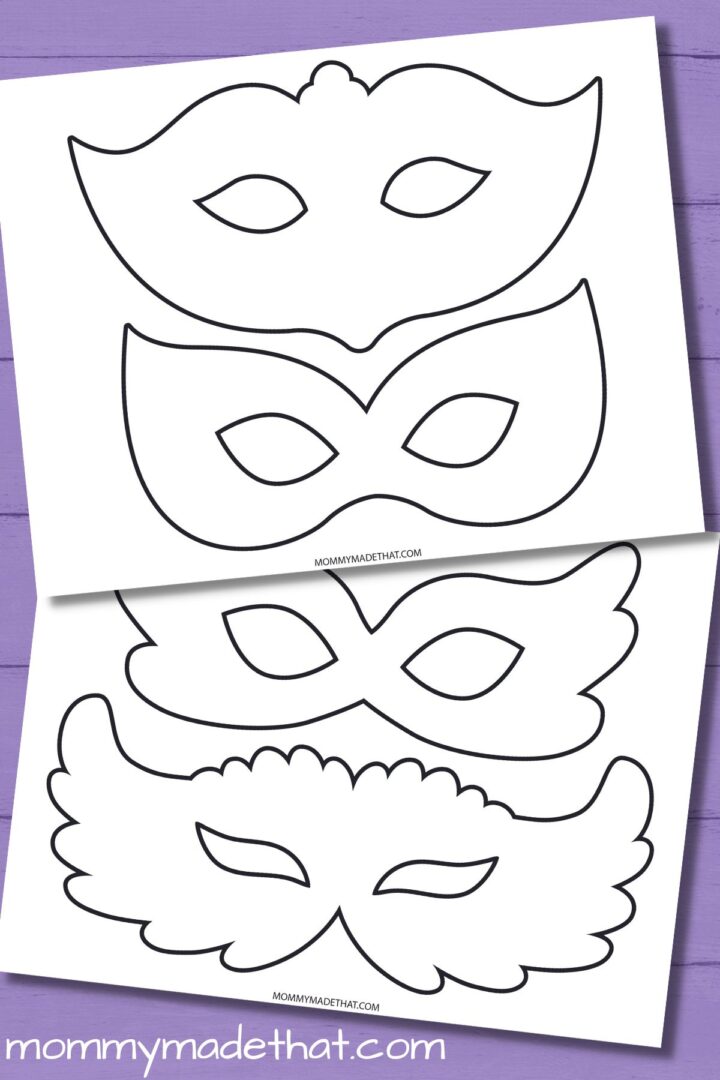 how to make a mardi gras mask out of paper