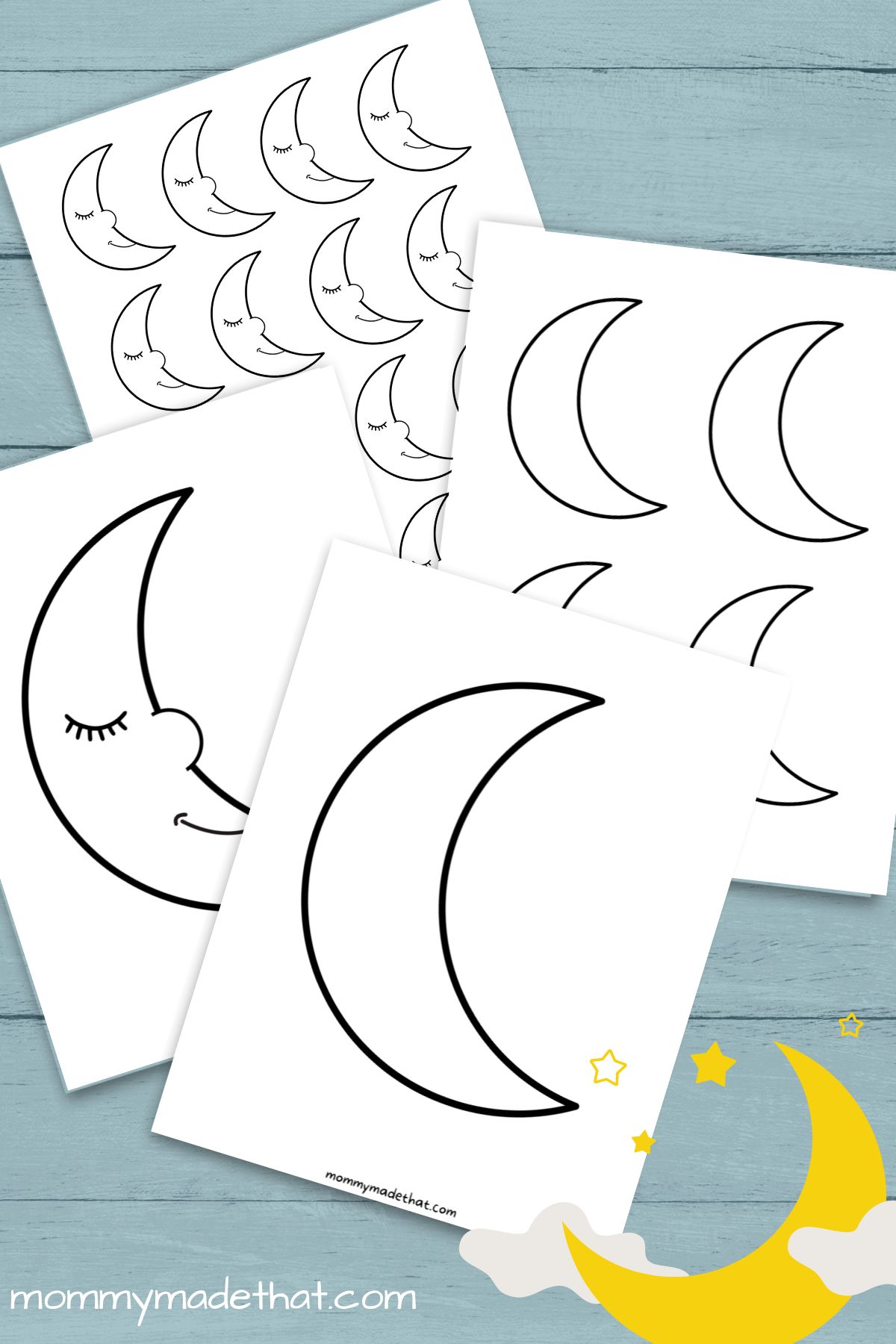 Moon Templates (Lots of Free Printables!)