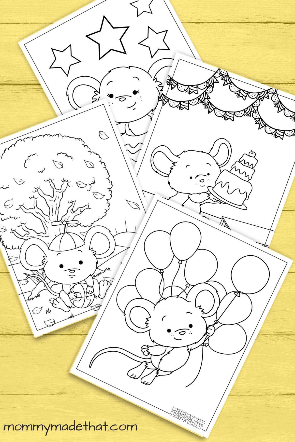 Adorable Mouse Coloring Pages (Free Printables!)