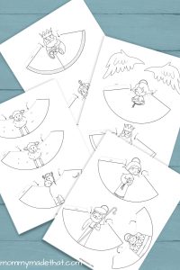 Free Printable Nativity Scene (Super Cute 3D Scene!)