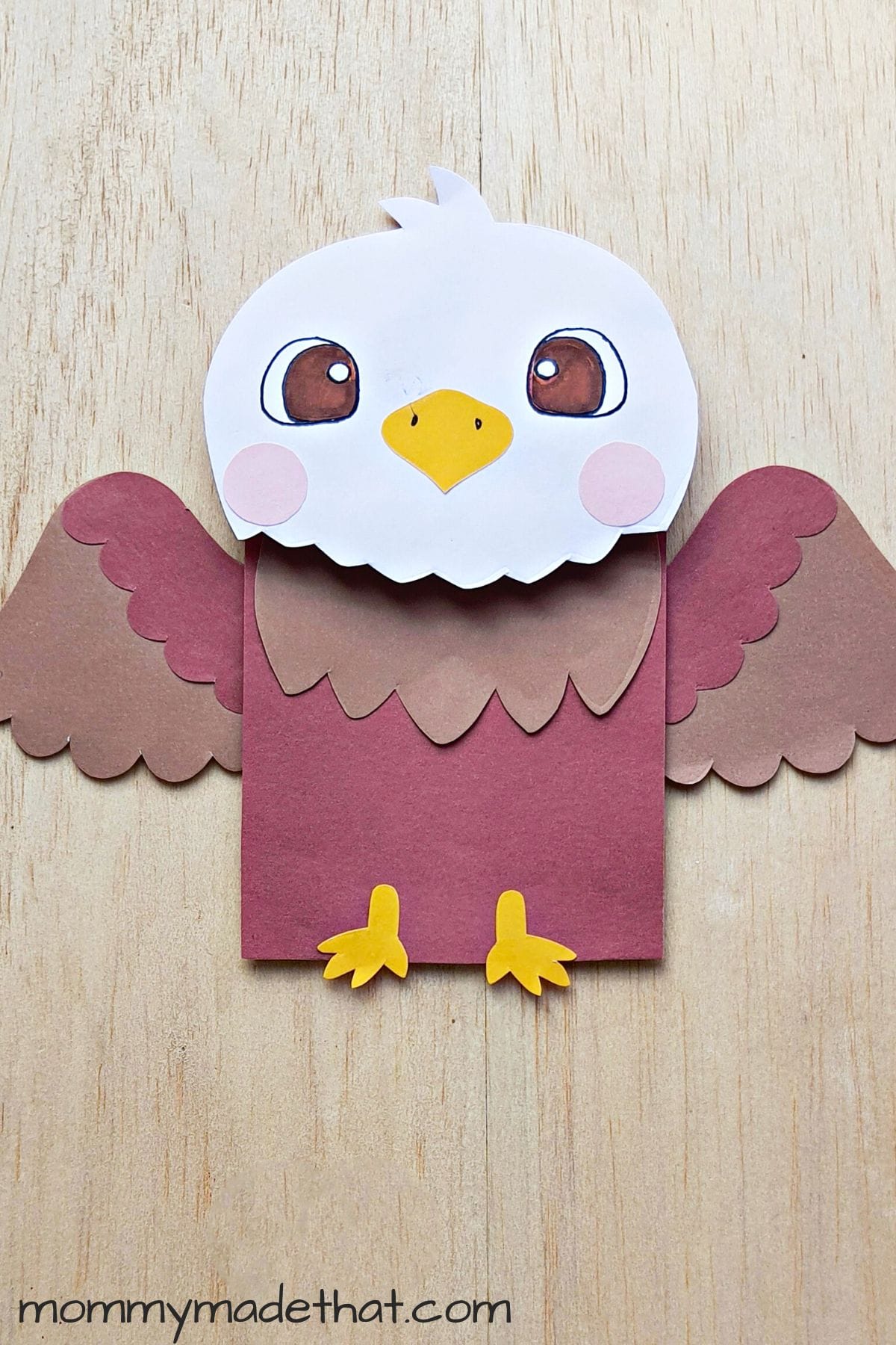 paper bag eagle craft