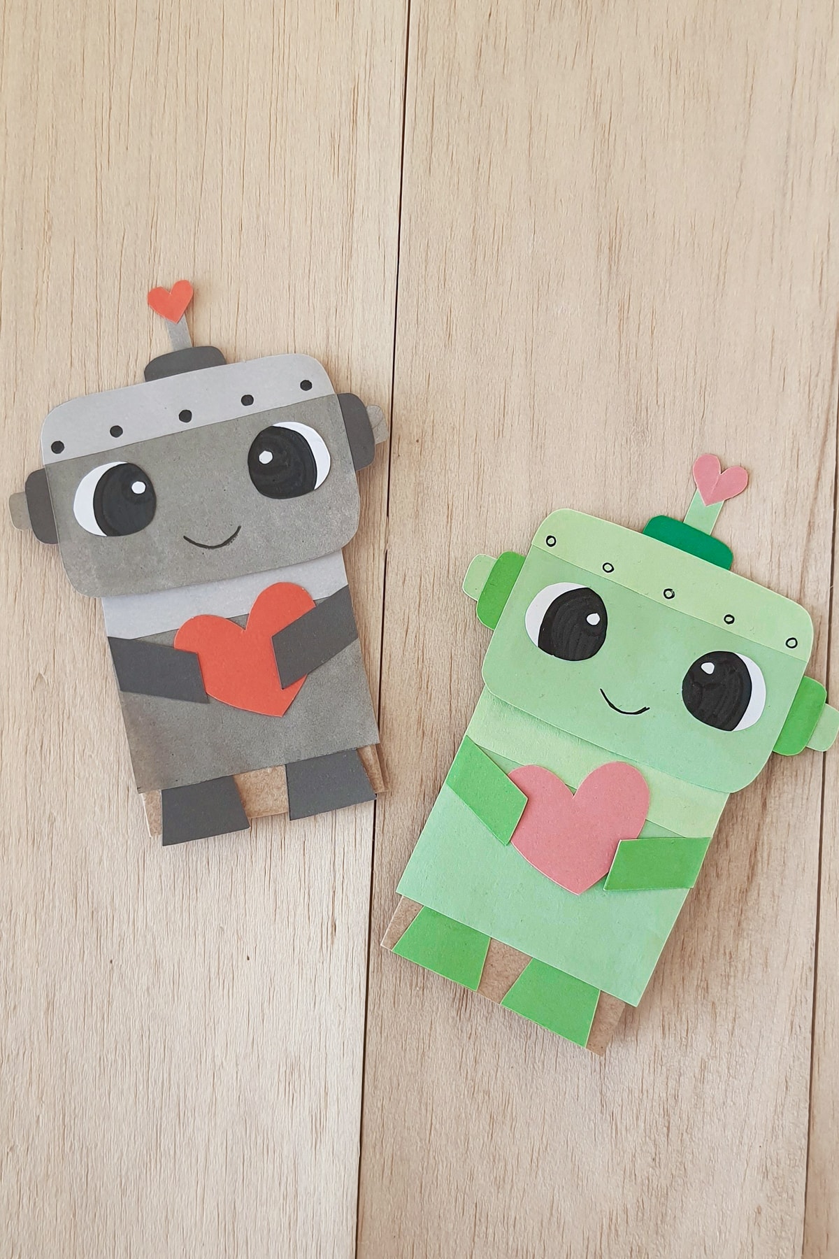 Paper Bag Robots (With Free Printable Template)