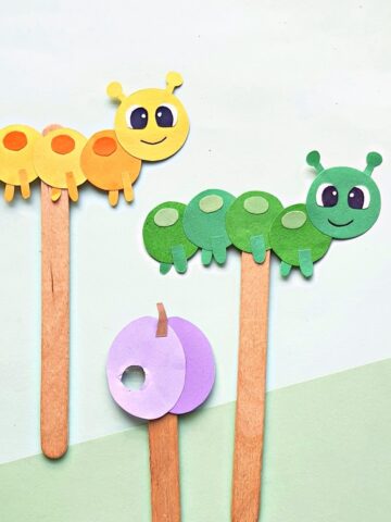 paper caterpillar craft