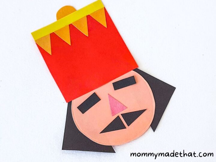 Paper Nutcracker Craft (With Free Template)