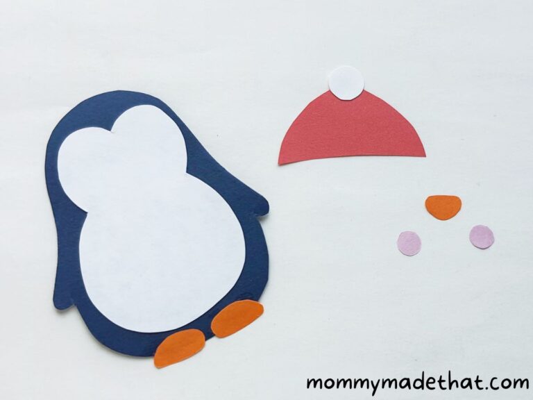 Paper Penguin Craft (With Free Printable Template)
