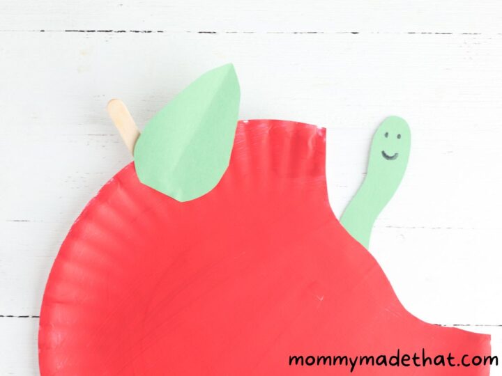 Paper Plate Apple Craft for Kids