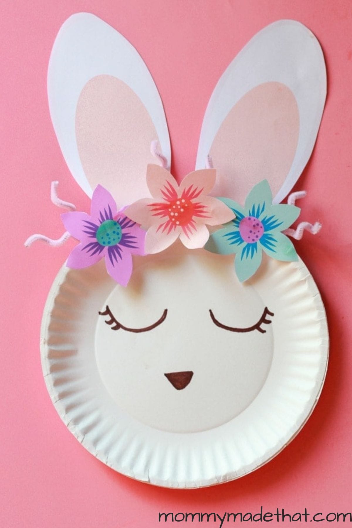 paper plate bunny craft