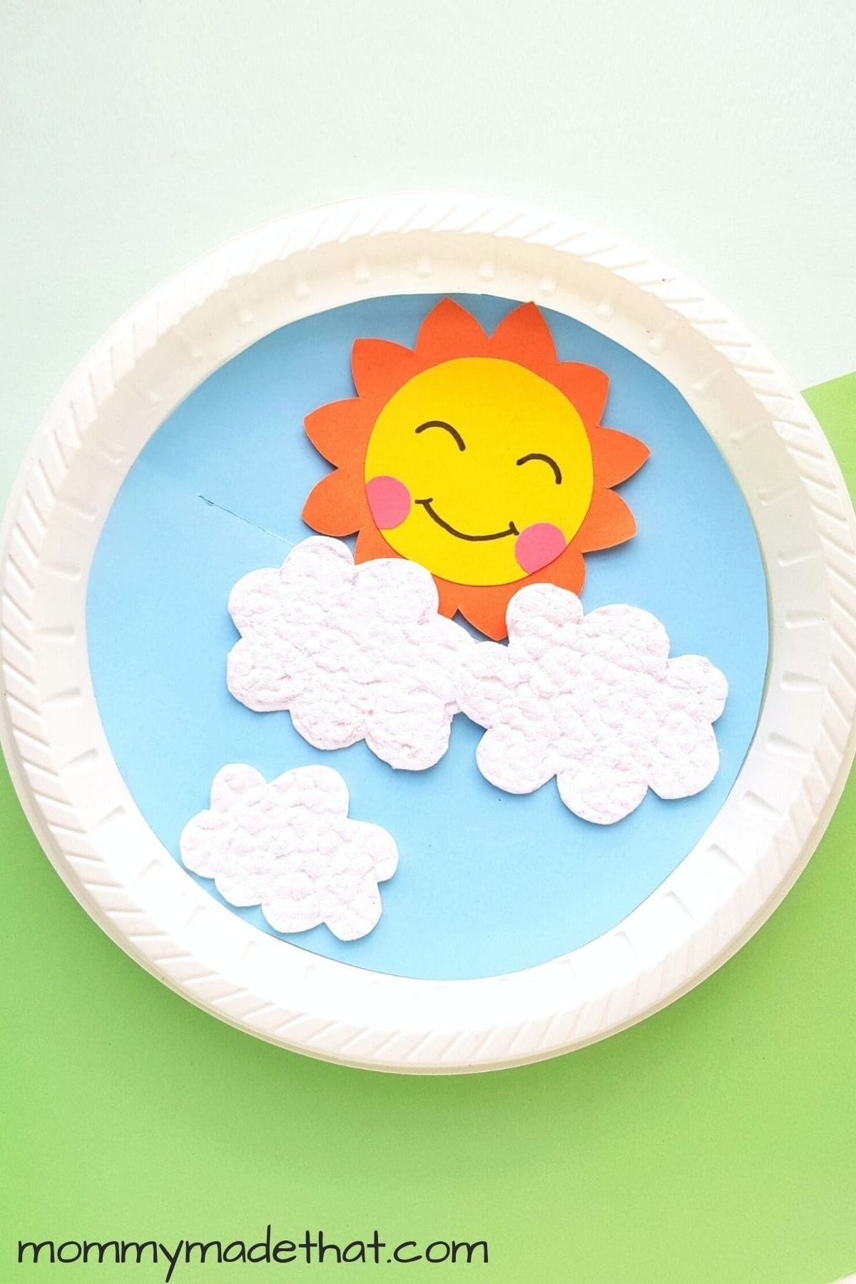 paper plate sun craft