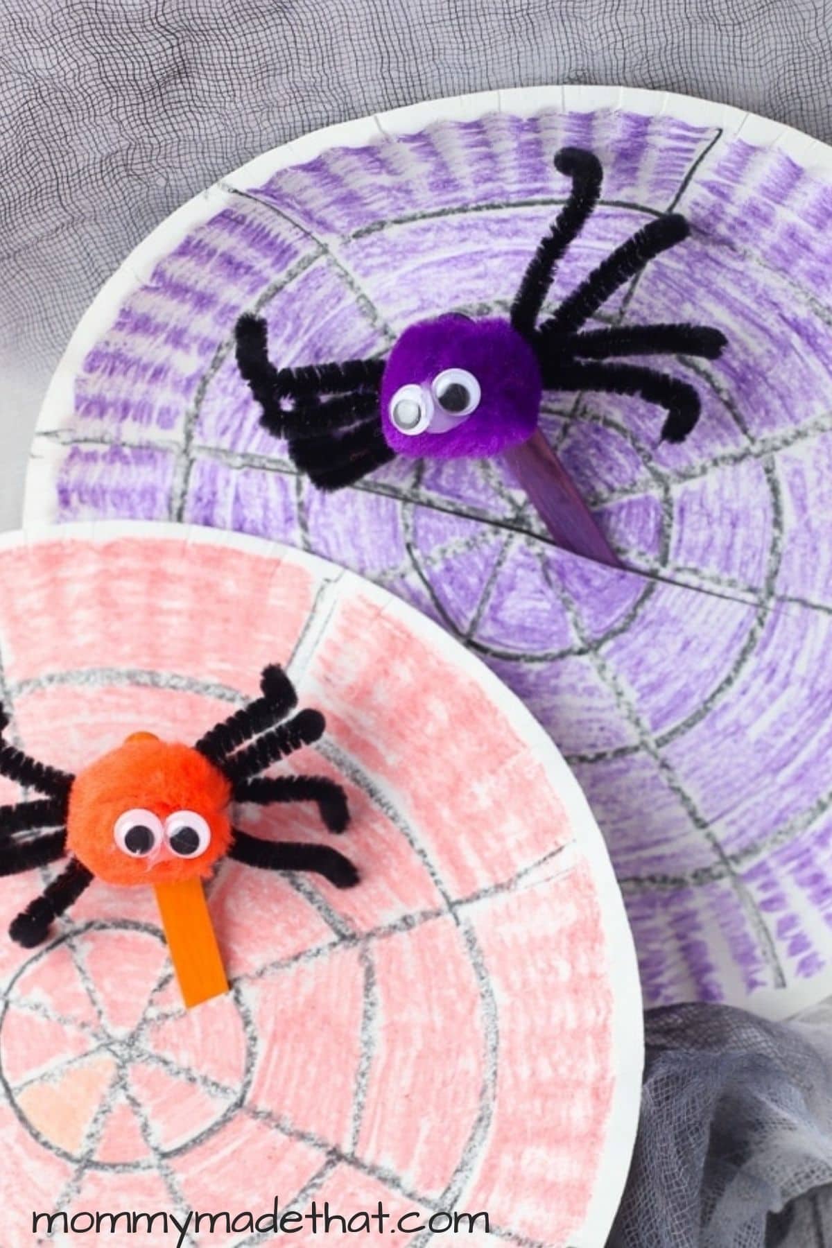 paper plate spiders