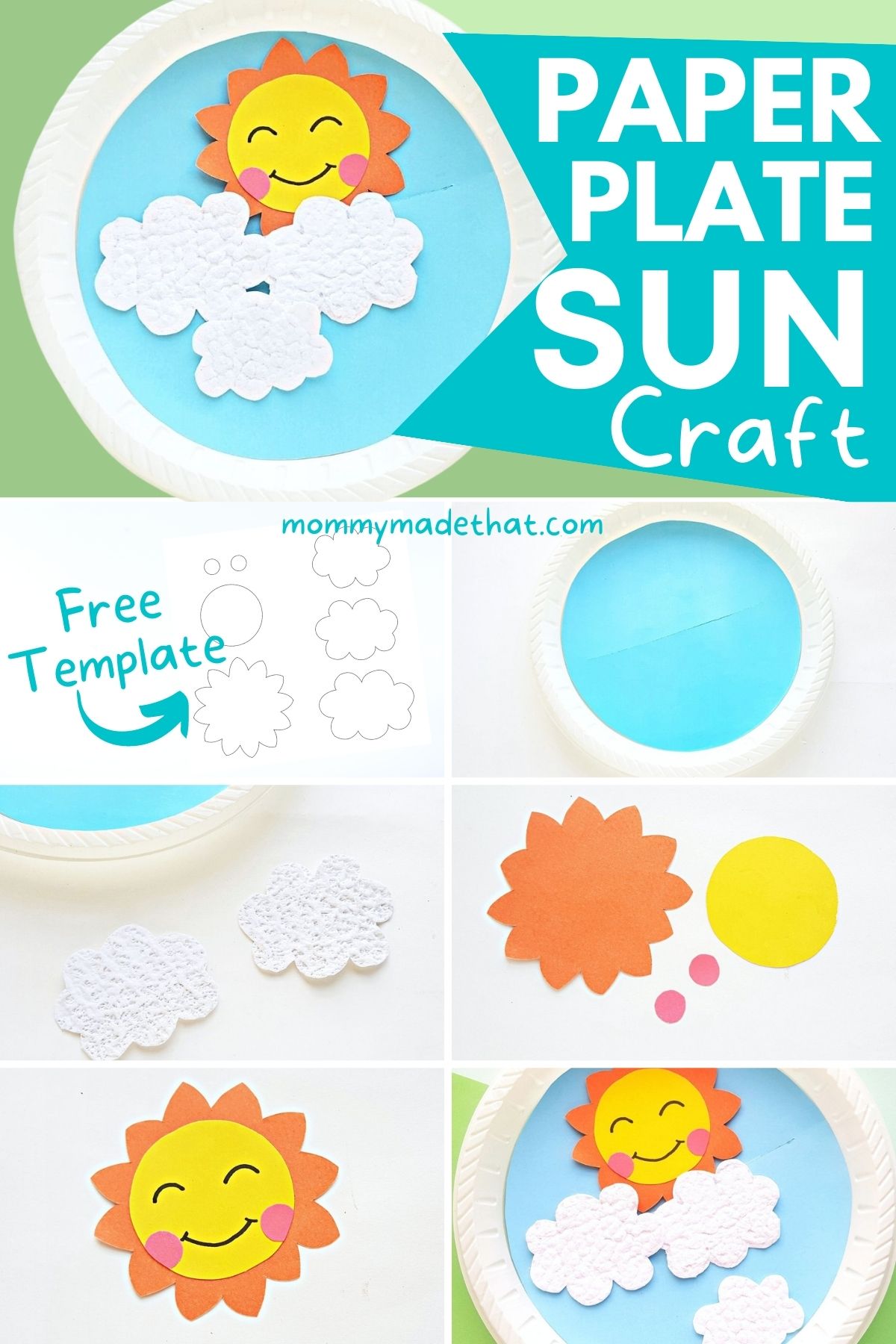 paper plate sun craft for kids