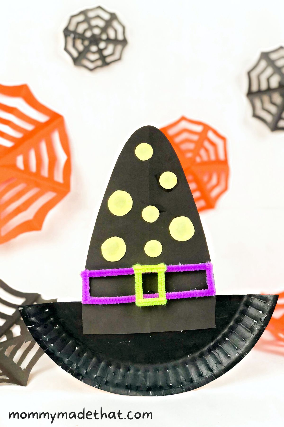 Cute Paper Plate Witch Hat Craft (Super Easy!)