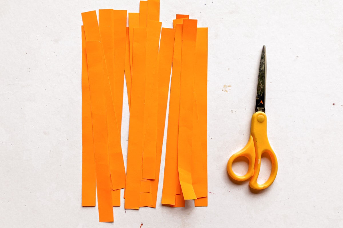 orange paper strips