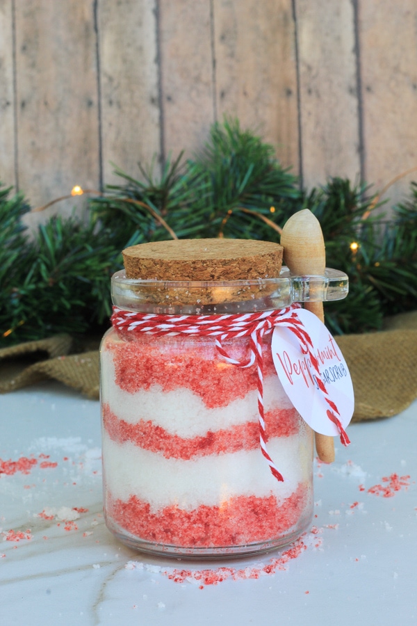 DIY Peppermint Sugar Scrub Gift