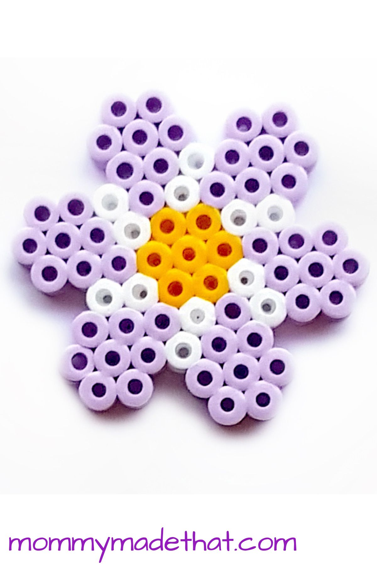 big perler bead flower