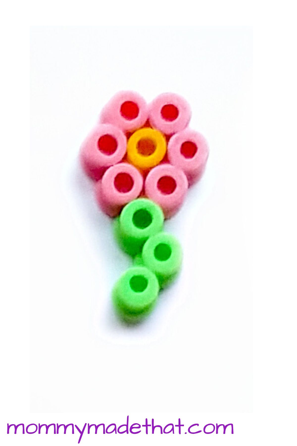 Hama bead flower